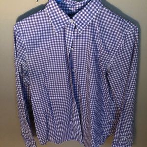 Purple Gingham Ralph Lauren Dress Shirt